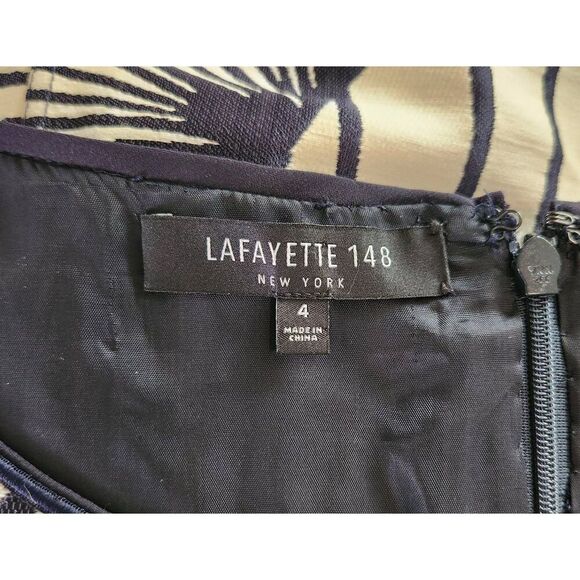 Lafayette 148 Faith Floral Jacquard Sheath Dress and Matching Jacket Size 4 - Picture 12 of 14